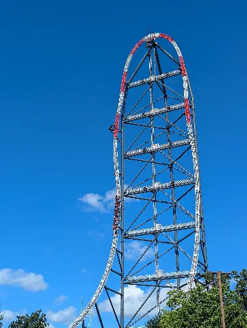Top Thrill 2 Train Descending Top Hat