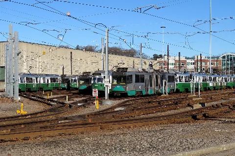 Trains In Riverside Yard, December 2018
