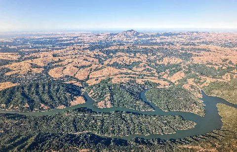 Upper San Leandro Reservoir Aerial