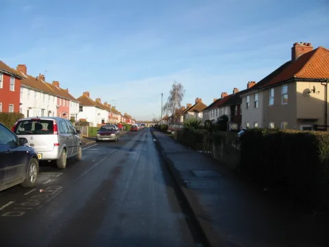 View Along Cornwallis Avenue, Aylesham Geograph.org.uk 1133726