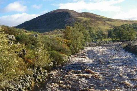 View Along River E To Mountains Beyond Geograph.org.uk 588703
