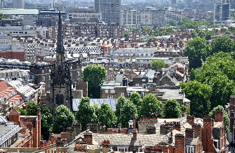 View From Westminster Cathedral 2011 St Stephen's Church