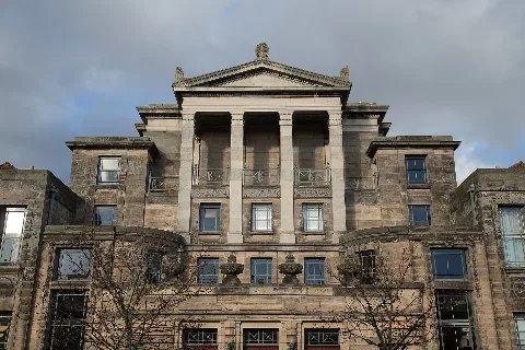 View Of Principal Elevation Of Younger Hall From S