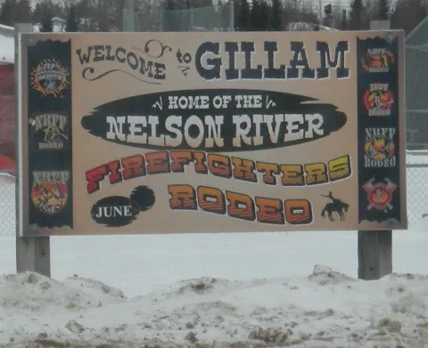 Welcome Sign Gillam Manitoba