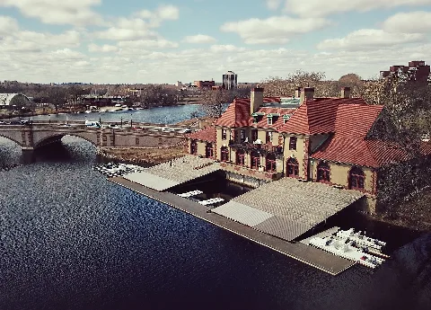 Weld Boathouse, Cambridge, Massachusetts, Usa