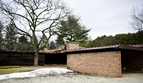 Westside Of Paul Schweikher House And Studio