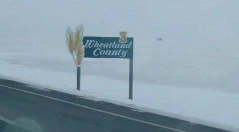 Wheatland County Sign