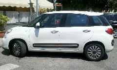 " 13 Italy Fiat 500L White Minivan In Alghero Side View