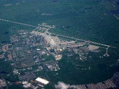 Aerial View Of Travis Air Force Base Near Fairfield, California