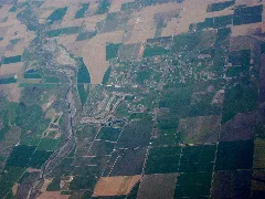 Aerial View Of Watts Woodland Airport And Surrounding Area
