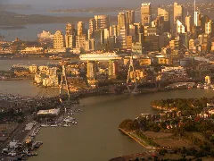 Anzac Bridge From The Air
