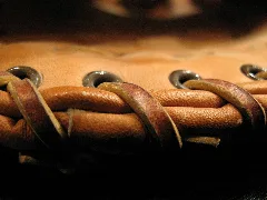 Baseball Leather Glove Close Up