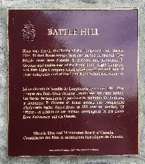 Battle Hill National Historic Site Plaque