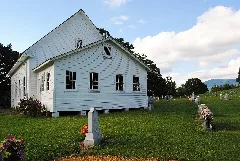 Cartecay Methodist Church, 1859, Blue Ridge Background