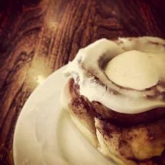Cinnamon Bun With Icing