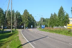 Connecting Road 6300 In Jyväskylä