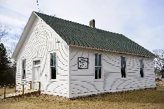 Corner View White Cloud Presbyterian Church And Cemetery Fulton, Missouri