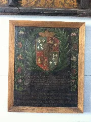 Donors Plaque In Ristiina Church, Finland. Circa 1650