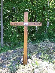 Ein Holzkreuz Erinnert An Den Ehemaligen Ort Fugau