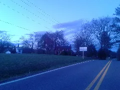 Far View Of Morven, Cartersville, Virginia, At Dusk