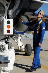 Flickr Official U.s. Navy Imagery Blue Angel Pilot Checks His Aircraft.