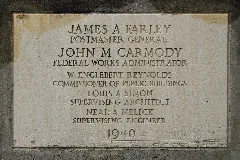 Former Alvin Tx Post Office Cornerstone