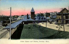Gardner Ma Station 1910 Postcard 2