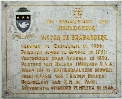 Gedenkplaat Victor De Brabandere