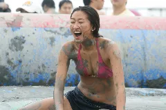 Girl At The Boryeong Mud Festival 2008