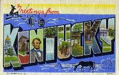 Greetings From Kentucky Large Letter Postcard (4453919540)