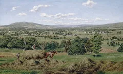 Harvesting Hay, Sussex, New Brunswick (20258541843)