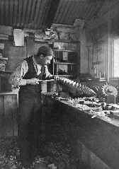 Henry Binney Hawke Making Pattern For His Foundry (Slsa B 58330 41)
