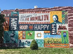 Historical Mural In Downtown Hamilton