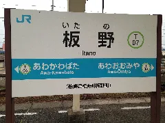 Itano Station Sign