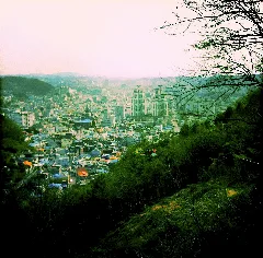 Jinju City, View From The Mountain Trails, March 2012