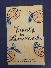 Journal Book Thanks For The Lemonade