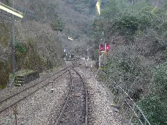 Jr Shikoku Tsubojiri Station Switchback Tracks
