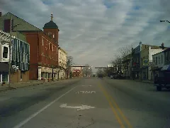 Looking South On High Street In Hillsboro, Ohio