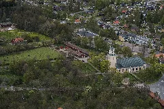 Madesjö Kyrka Från Luften