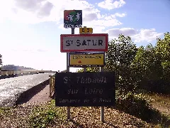 Panneau Routier Saint Satur