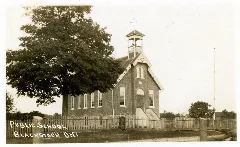 Public School In Blackstock, Ontario (C 1900S)
