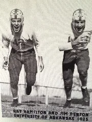 Ray Hamilton And Jim Benton, Arkansas Razorbacks 1935