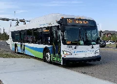 Spruce Grove Transit Bus, Route 560 To Edmonton, Jennifer Heil Way And Transalta Tri Leisure Centre
