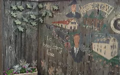 The Hardy History Fence, East End Detail