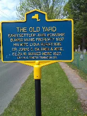 "The Old Yard" Nys Historical Marker 01