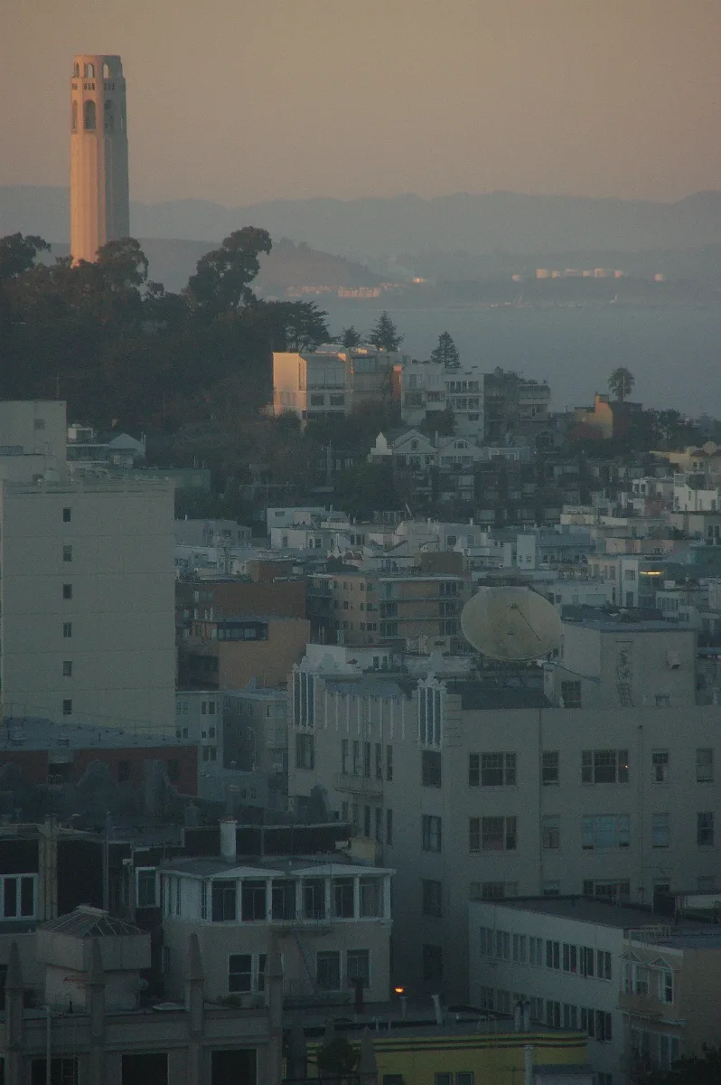 A Warm Sunset Coit Tower San Fran