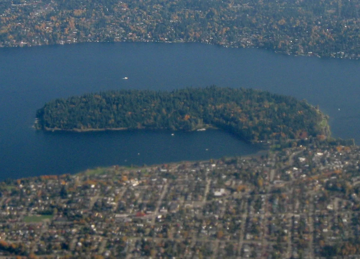 Aerial View Of Seward Park, Seattle