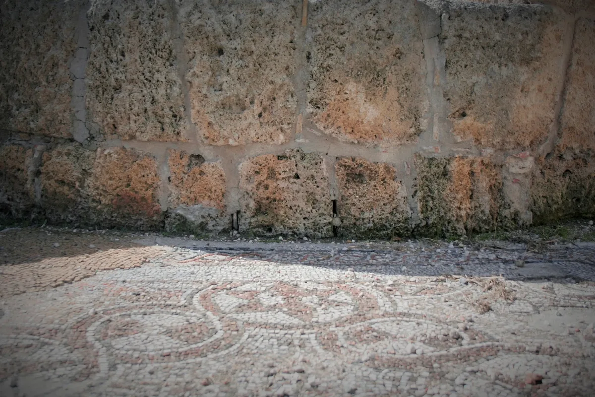 Battistero Di San Giovanni, Resti Di Mosaico Pavimentale Nel Nartece