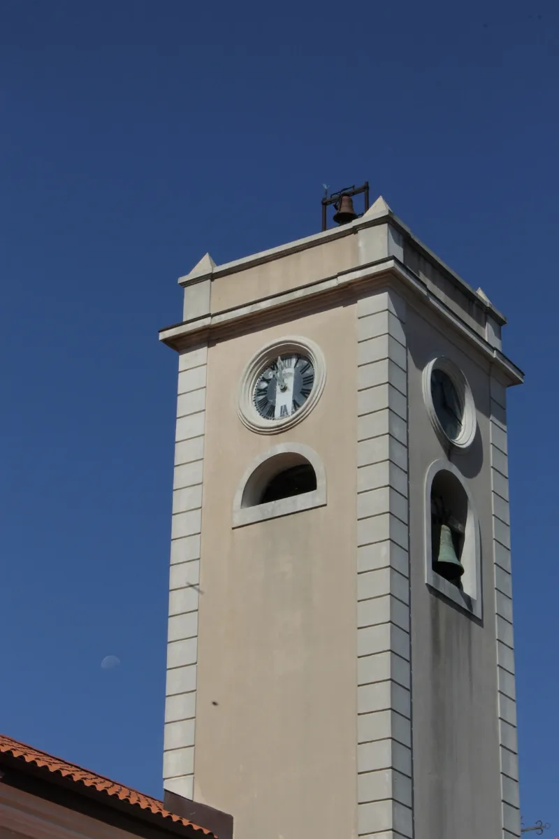 Chiesa Dell'assunta, Dettaglio Campanile Con Orologio