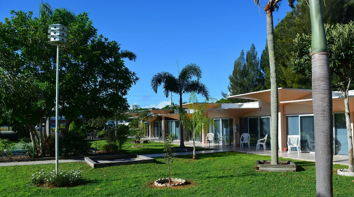 Courtyard Of Warm Mineral Springs Motel
